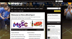 Desktop Screenshot of metroblindsport.org
